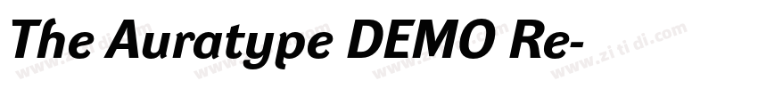 The Auratype DEMO Re字体转换